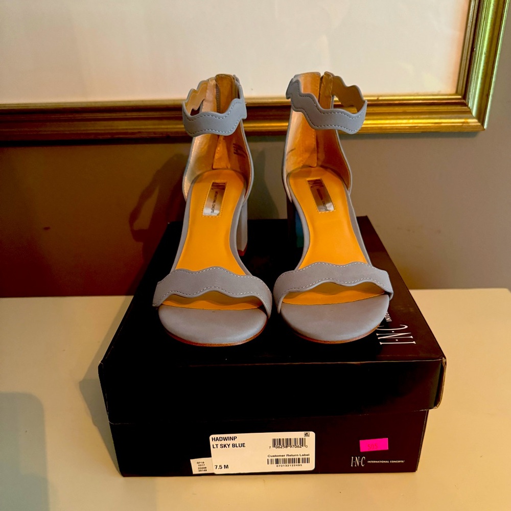 INC Pale Blue Sandals 7.5(M) NIB